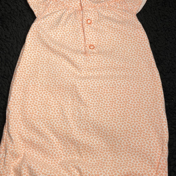 BABY GIRL ORANGE AND WHITE ROMPER | 6 MONTHS - Picture 6 of 8